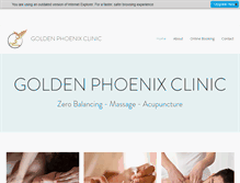 Tablet Screenshot of goldenphoenixclinic.com